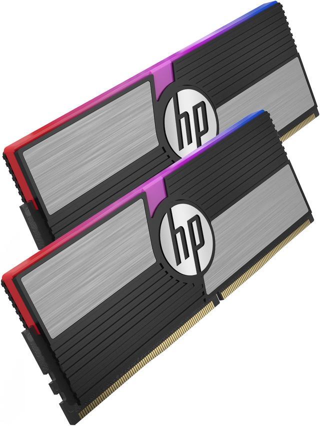 HP V10 RGB DDR4 RAM 16GB (8GBx2) Gaming RAM 3600MHz PC4-28800 CL14 Computer  Memory for Desktop PC - 54N61AA#ABC 
