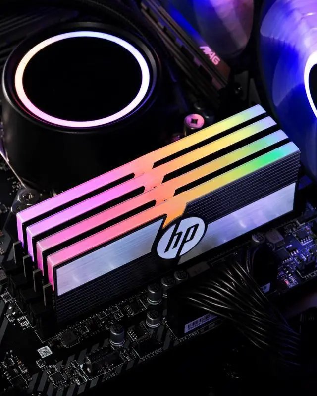 Alt view image 7 of 7 - HP V10 RGB DDR4 RAM 16GB (8GBx2) Gaming RAM 3600MHz PC4-28800 CL14 Computer Memory for Desktop PC - 54N61AA#ABC