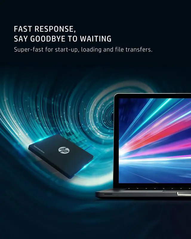 Alt view image 3 of 7 - HP S650 2.5 Inch SATA III SSD 240GB Internal Solid State Hard Drive Disk, 3D NAND,  Up to 540MB/s for Laptop/Desktop PC - 345M8AA#ABA
