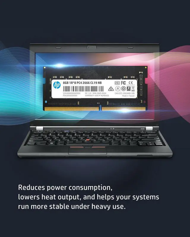 Alt view image 4 of 7 - HP S1 8GB (8GBx1) DDR4 RAM 2666MHz CL19 Computer Memoria SODIMM Stick for Laptop PC - 7EH98AA#ABC