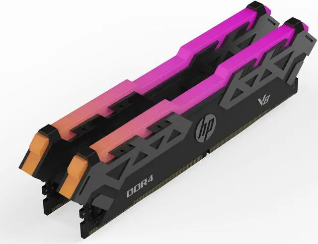 Main image of HP V8 RGB DDR4 RAM 16GB Kit (8GBx2) 288-Pin 3200MHz PC4-25600 Computer Memory for Desktop PC - 8MG02AA#ABC