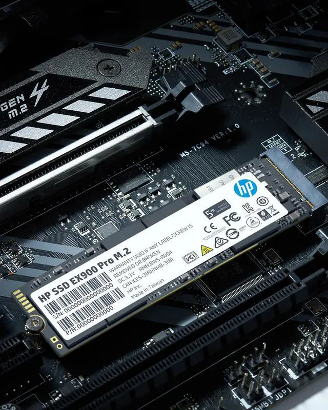 Alt view image 6 of 10 - HP EX900 Pro NVMe M.2 SSD 1TB PCIe 3.0 2280 3D NAND Internal Solid State Hard Drive Disk 2250 MB/s for Laptop/Desktop PC - 9XL77AA#ABA