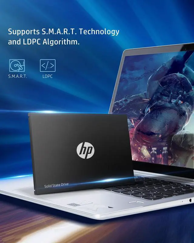 Alt view image 4 of 7 - HP S750 2.5 Inch SATA III SSD 256GB Internal Solid State Hard Drive Disk, 3D NAND, Up to 560 MB/s for Laptop/Desktop PC Upgrade - 16L52AA#ABA