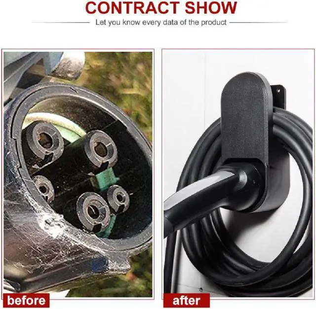 Alt view image 2 of 5 - Charging Cable Holder for Tesla Model 3 Model Y Charger Cable Organizer Tesla Accessories Car Wall Connector