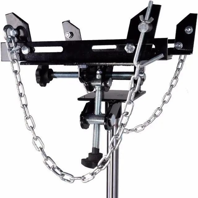 Alt view image 2 of 5 - 1100LBS 2 Stages Hydraulic Transmission Jack with 360° Swivel Wheels Lift Hoist