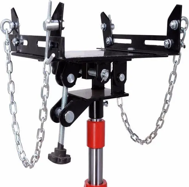 Alt view image 4 of 5 - 1100LBS 2 Stages Hydraulic Transmission Jack with 360° Swivel Wheels Lift Hoist