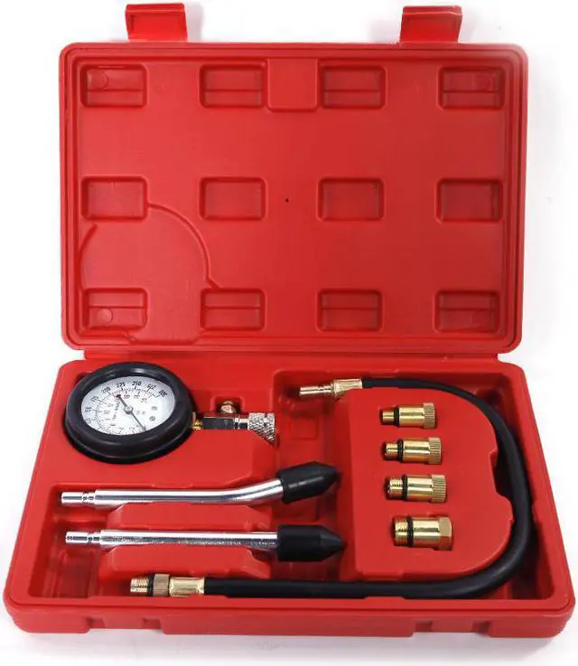 Main image of Multi-function Cylinder Pressure Gauge Black