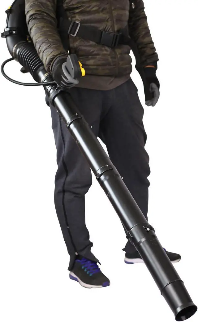 Alt view image 5 of 7 - 2-Stroke  Engine Gas Powered Leaf Blower - 52CC Gasoline Blower for Lawn Care - Cordless Variable Speed Backpack Leaf Blower (Orange)