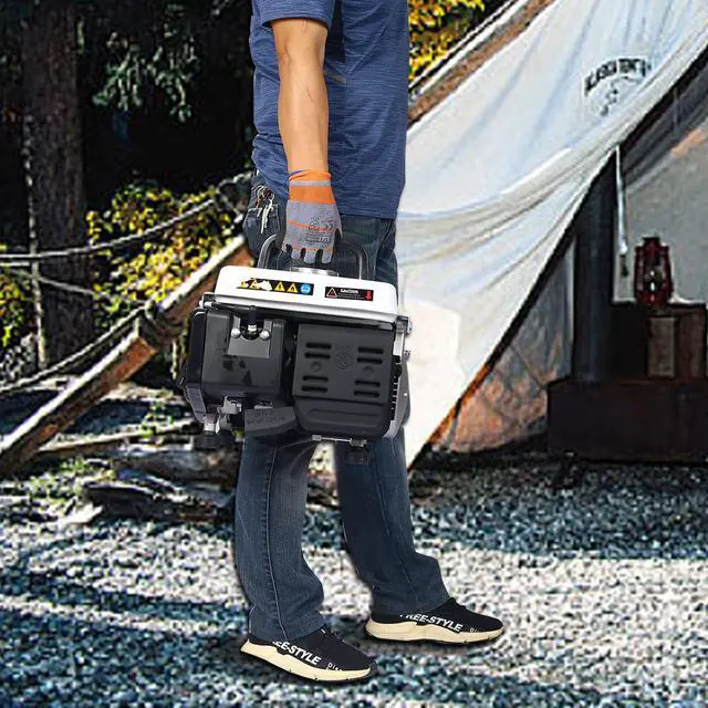 Alt view image 6 of 7 - 2-Stroke Gas Powered Generator, 71cc Gasoline Portable Generator with Low Noise, Generators for Home Use