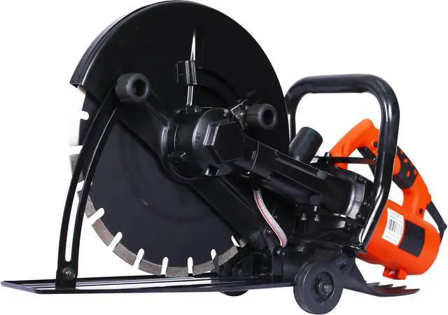 Alt view image 2 of 5 - Electric 14" Cut Off Saw Wet/Dry Concrete Saw Cutter Guide Roller with Water Line Attachment