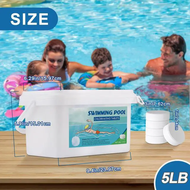 Alt view image 2 of 3 - 3" Chlorine Tablets for Pools and Spas - Long Lasting, Slow Dissolving, 40 Pounds