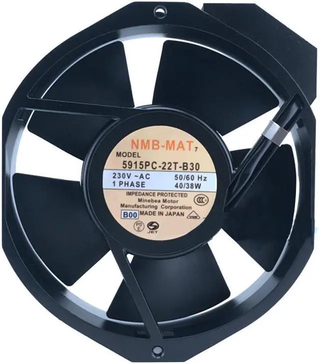 Main image of NMB-MAT Fan 172X150X38mm 5915PC-22T-B30 220V 40W for UPS Power Supply Cabine Server Inverter Cooling Fan