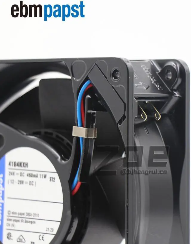 Alt view image 3 of 7 - EBM PAPST 4184NXH DC24V 460mA 11W 120 120 38MM 12cm Metal Frame Dual Ball Frequency Converter Cooling Fan