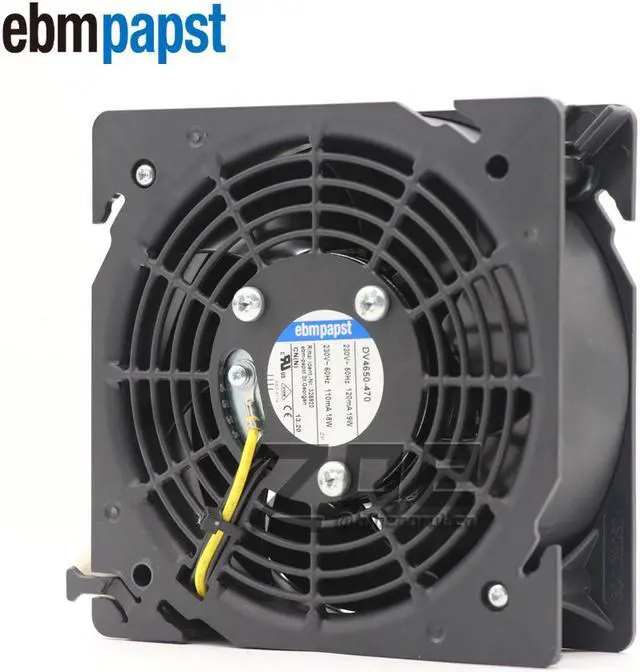 Alt view image 2 of 7 - Ebmpapst Fan DV4650-470 230VAC 50HZ 110MA 17.7W 120X120X38MM Cabinets Cooling Axial Cooling Fans