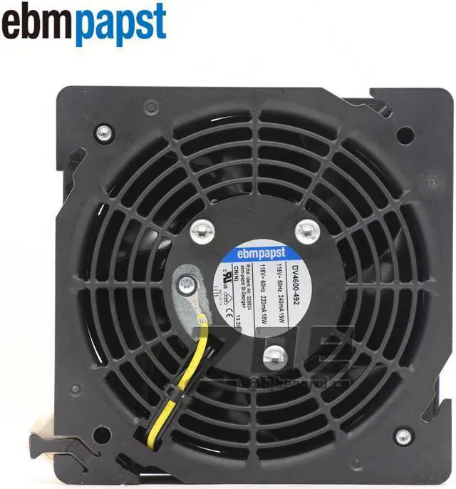 Main image of Ebmpapst DV4600-492 115V 19W 120 x 120 x 38MM Cabinets Compact Cooling Fans
