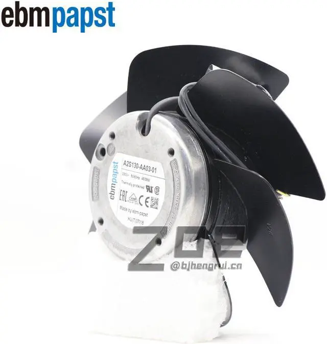 Alt view image 3 of 7 - Ebmpapst A2S130-AA03-01 AC Fan Ball Bearing 230V 0.31A/0.25A 45W/39W 2800RPM/3250RPM Flange Mount Industrial Cooling Fans and Supplies
