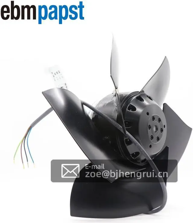 Alt view image 6 of 7 - Ebmpapst A2D250-AD26-05 AC Fan Ball Bearing 400VAC 0.4A 140W 2650RPM 70dBA Flange Mount Sickled Blades Cooling Fans For Siemens servo spindle motor