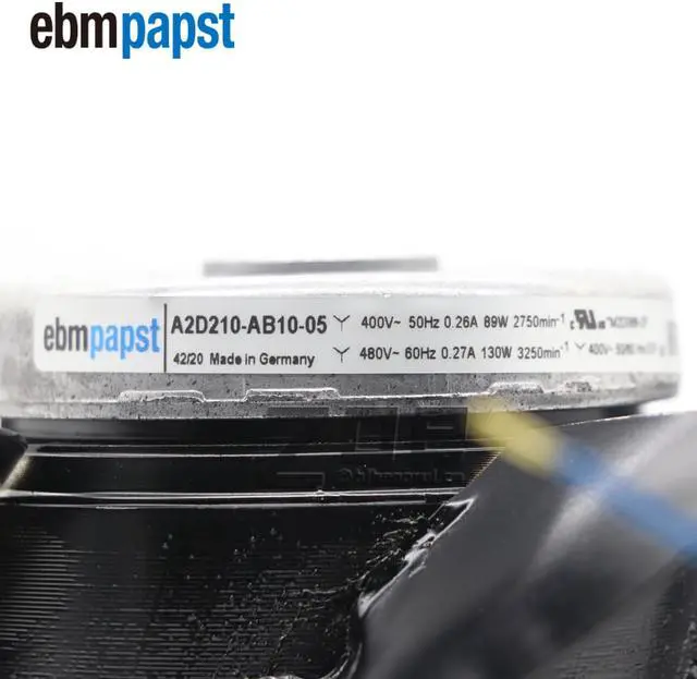 Alt view image 6 of 6 - Ebmpapst A2D210-AB10-05 AC Fan Ball Bearing 200V 0.33A/0.31A 64W/86W 2700RPM/3050RPM Cooling Fans For Siemens Servo Spindle Motor