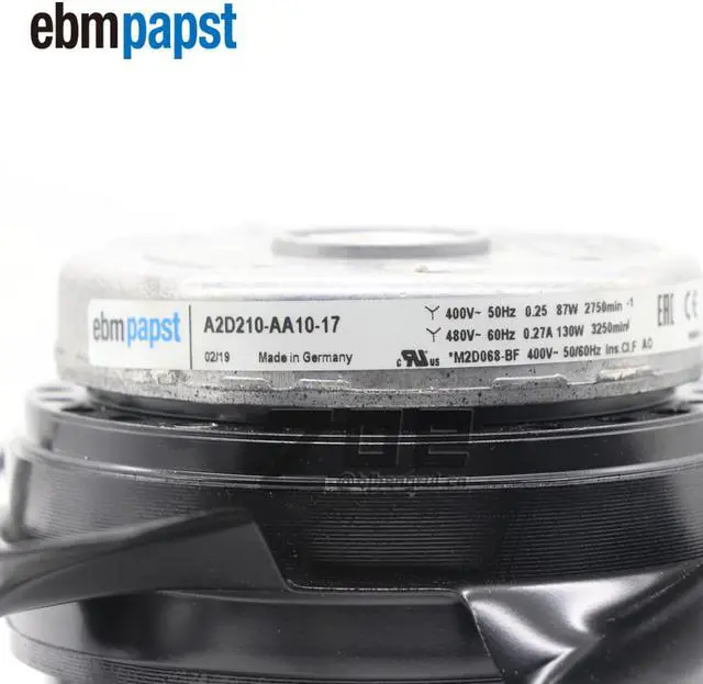 Alt view image 7 of 7 - Ebmpapst A2D210-AA10-17 400VAC 50/60Hz 87/105/130W Axial Impller Cooling Fans For Siemens Servo Spindle Motor