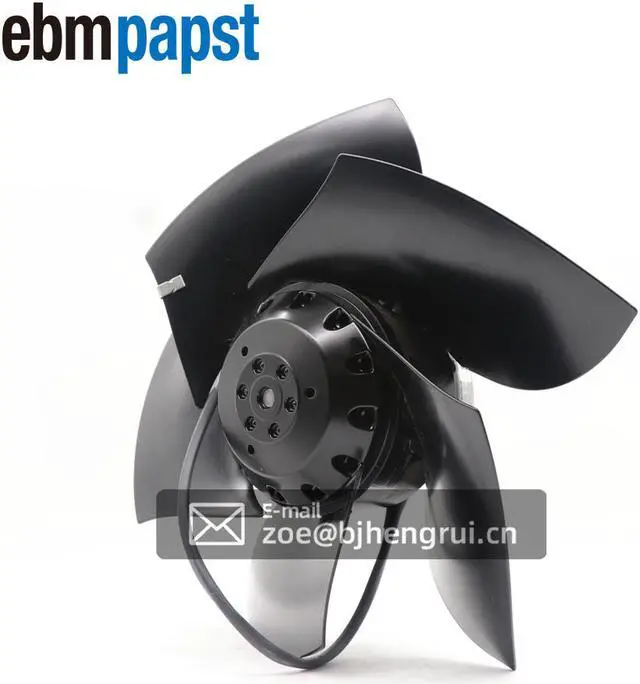 Alt view image 2 of 7 - Ebmpapst A2D250-AD26-05 AC Fan Ball Bearing 400VAC 0.4A 140W 2650RPM 70dBA Flange Mount Sickled Blades Cooling Fans For Siemens servo spindle motor