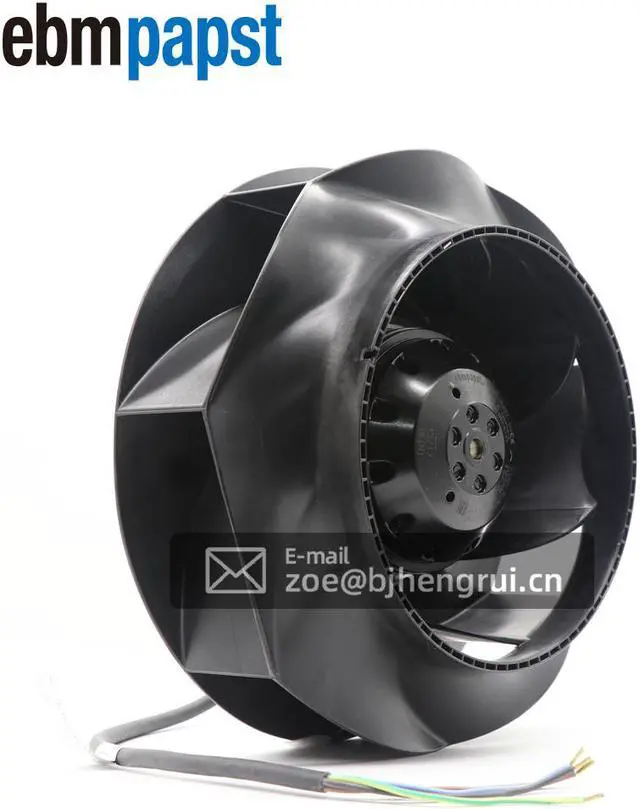 Alt view image 2 of 7 - EBM-Papst R2E225-RA92-09 AC Fan Ball Bearing 230V 0.68A/0.92A 155W/210W 2560RPM 414.94CFM Flange Mount AC centrifugal fan - RadiCal