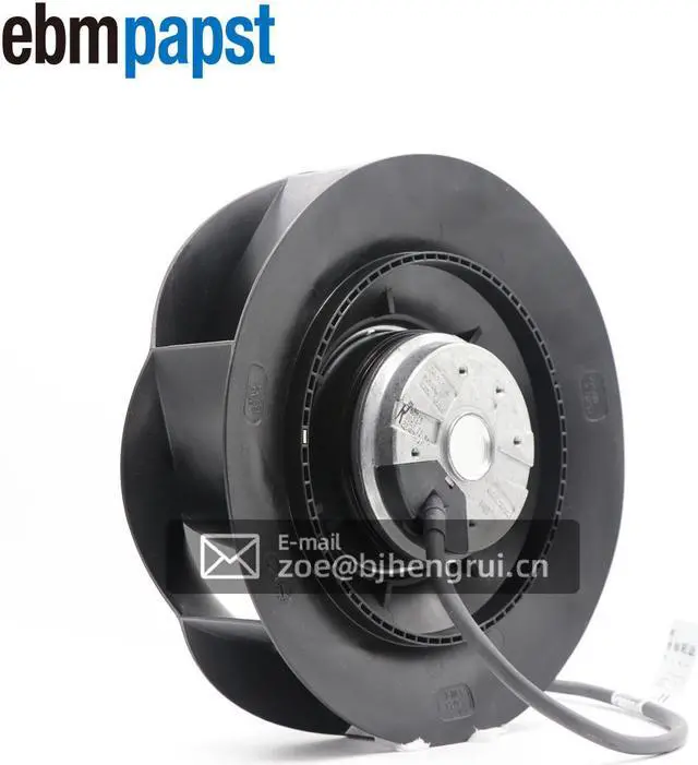 Alt view image 6 of 7 - EBM-Papst R2E225-RA92-09 AC Fan Ball Bearing 230V 0.68A/0.92A 155W/210W 2560RPM 414.94CFM Flange Mount AC centrifugal fan - RadiCal