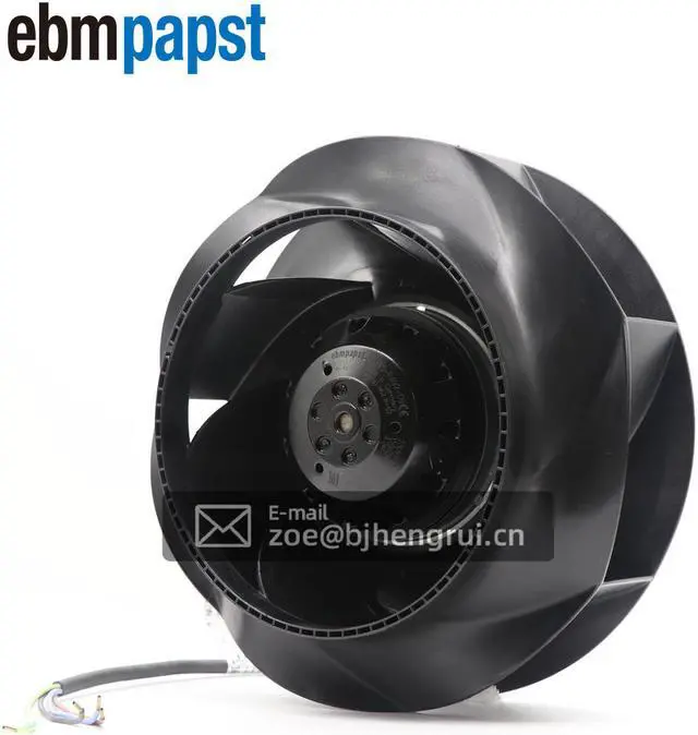 Alt view image 4 of 7 - EBM-Papst R2E225-RA92-09 AC Fan Ball Bearing 230V 0.68A/0.92A 155W/210W 2560RPM 414.94CFM Flange Mount AC centrifugal fan - RadiCal
