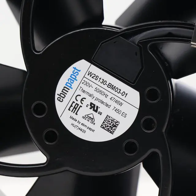 Alt view image 3 of 7 - Original New ebm-papst Fan W2S130-BM03-01 All Memtal 230V 47/46W High Temperature Resistance Axial Fans