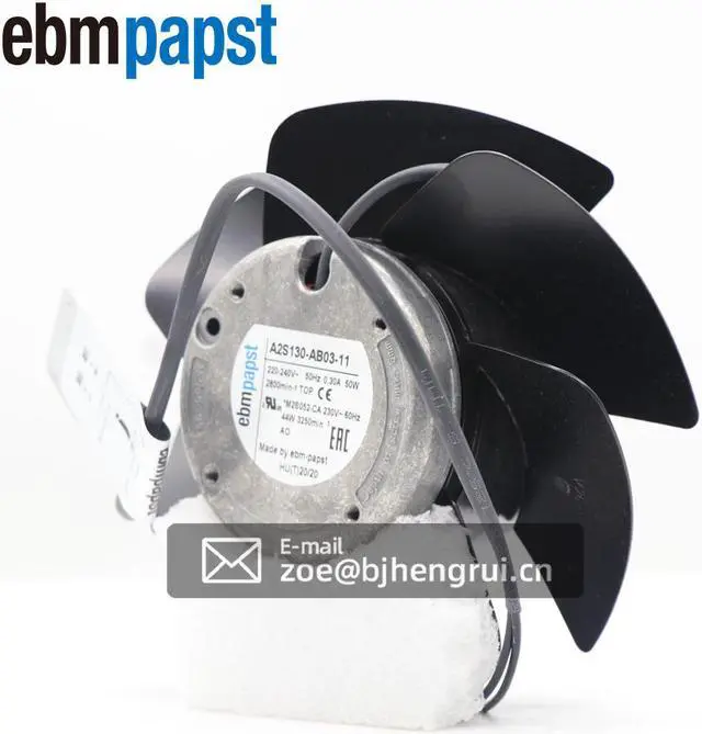 Alt view image 3 of 7 - Ebmpapst A2S130-AB03-11 138.3 x 56.9mm 230 VAC  325m3/h  2800RPM Axial Cooling  Fan for Lenze Inverter