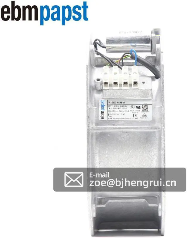 Alt view image 3 of 7 - Ebmpapst W2E200-HH38-01 230V AC 80W 200mm W2E200-HK38-01 cabinet axial cooling fan