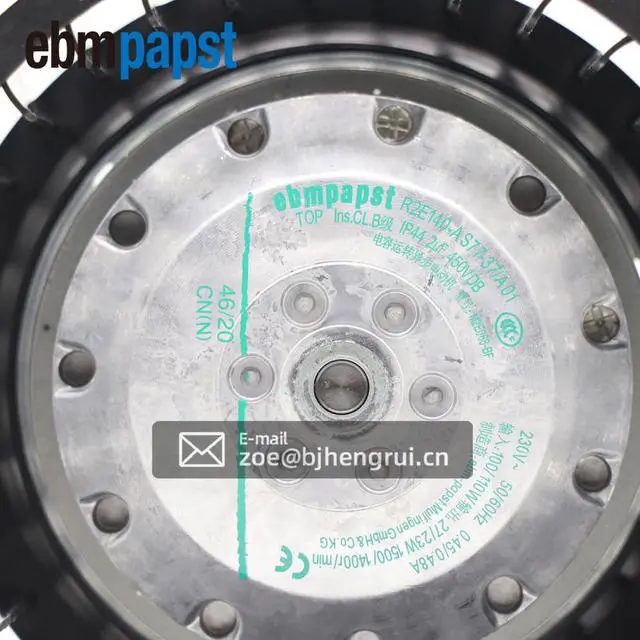 Alt view image 5 of 7 - Germany ebmpapst Fan R2E140-AS77-37/A01 230V 140mm Turbo Centrifugal Fans