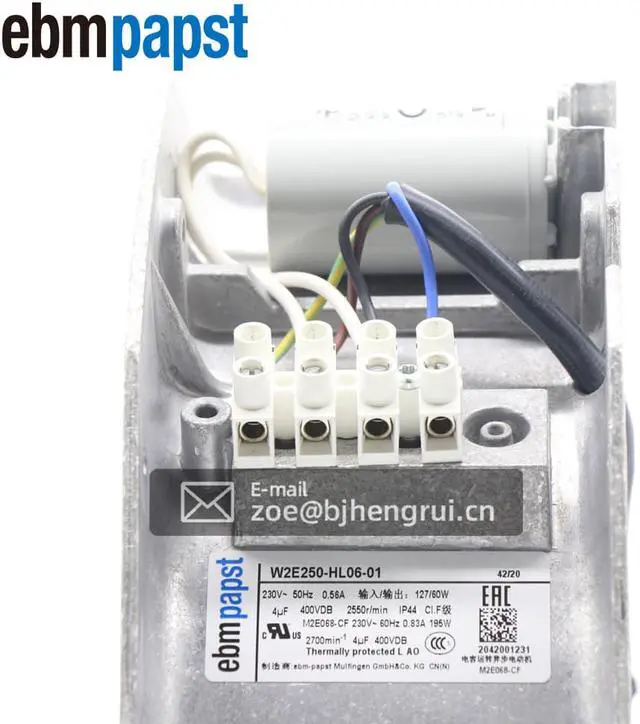 Alt view image 7 of 7 - Ebmpapst W2E250-HL06-01 M2E068-CF AC 230V 127W 280X80MM Wind Power Axial Cooling Fan