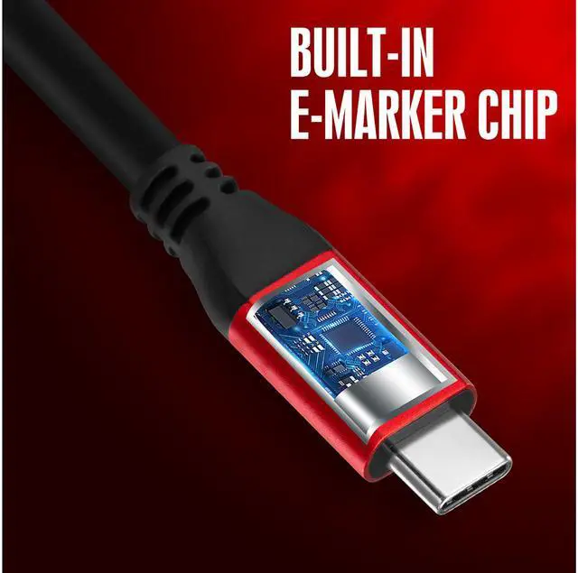 Alt view image 4 of 5 - Oculus Link Cable 10Gbps 5A 14.7ft, RIITOP USB 3.2 Type C to C Cable: PD Charging 20V 5A, 10Gbps Data Transfer, 4K Video Streaming, Compatible with VR Headset Oculus Quest2 and Gaming PC