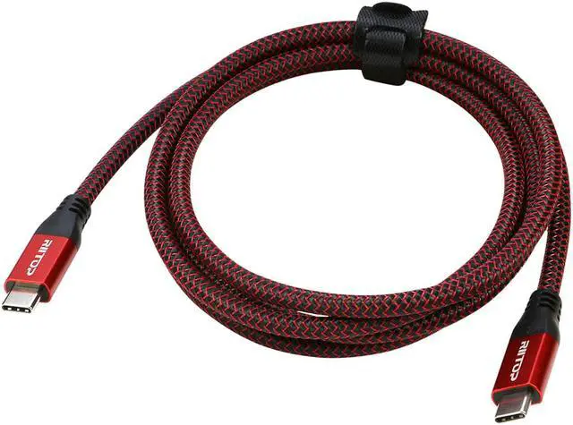 Alt view image 7 of 7 - 40Gbps USB 4 Cable 3ft with 8K Video & 100W Charging, RIITOP USB 4.0 USB C to USB C Display Cable Compatible with Thunderbolt 4, Thunderbolt 3, MacBook, XPS, Surface Pro, Type C Hub Docking