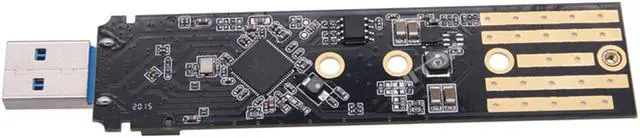 Alt view image 5 of 5 - M.2 to USB Adapter, RIITOP M.2 NVME SATA SSD to USB3.1 Gen2 10Gbps, USB to NVME PCIe SSD Reader M Key & B+M Key Max 4TB Support UASP for 2280 2260 2242 2230 SSD Enclosure