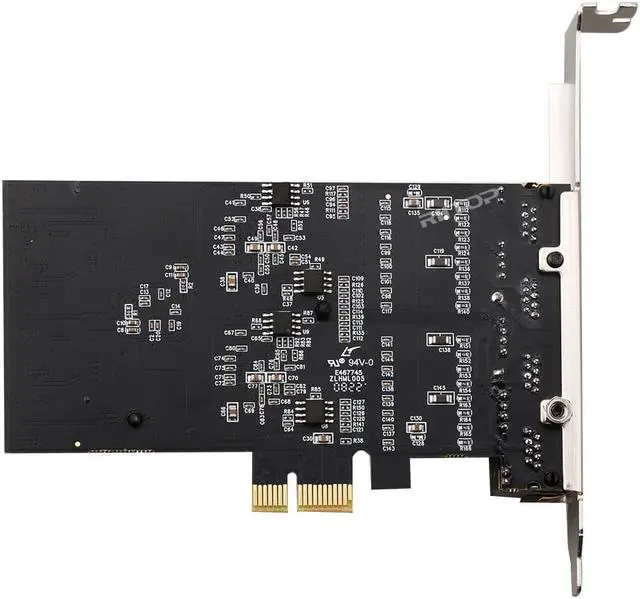 Alt view image 4 of 4 - 4 Port Gigabit Ethernet PCIE x1 Network Interface Card (NIC) Quad RJ45 10/100/1000 Mbps Intel Chipset 82571