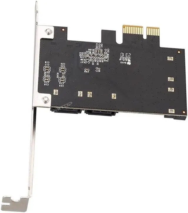 Alt view image 6 of 6 - SATA Card 4 Port, PCIE 3.0 SATA 6G Controller Expansion Card with Low Profile Bracket, Non-Raid, Boot as System Disk, Support 4 SATA 3.0 Devices