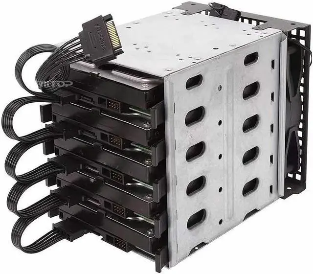 Alt view image 2 of 6 - SATA to 5x SATA Power Splitter Cable, 15 Pin SATA to 5 SATA Power Splitter Cable Adapter Apply for Hard Disk Drive, HDD, SSD, Optical Drives Sata Power Cable -24 Inches