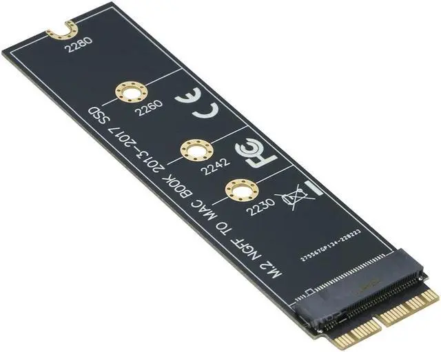 Alt view image 6 of 7 - RIITOP M.2 NVMe SSD to 12+16Pin Upgrade Adapter for MacBook Air (2013-2017 Year) A1465 A1466 and Mac Pro (Late 2013-2015 Year)