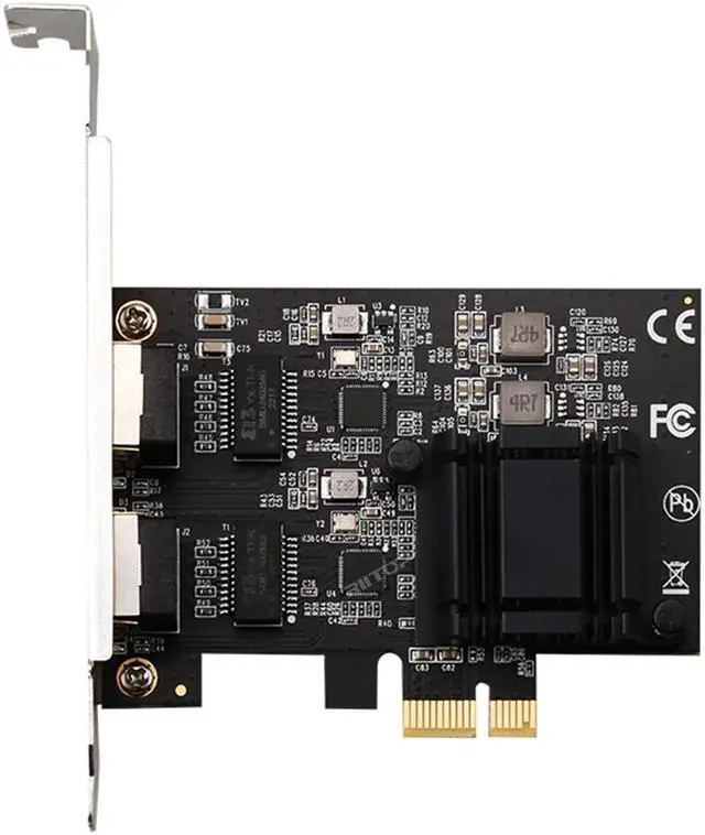 Alt view image 6 of 7 - 2.5Gb PCIe Network Adapter Card Dual Port RJ45 2500/1000/100Mbps, PCIe to 2.5Gb 2Port Gigabit Ethernet Network Adapter for Gaming/Office, Support Windows11/10/8/7, Windows Server 2022/2019/2016, Linux