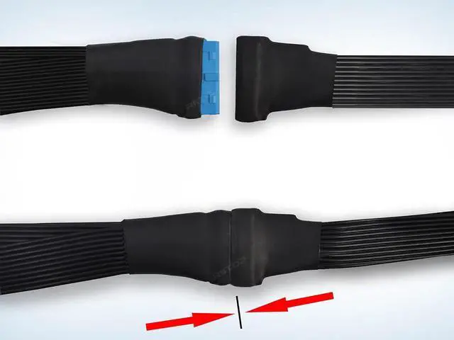 Alt view image 6 of 7 - RIITOP USB 3.0 20Pin Header Extension Splitter Cable Adapter, 19/20 Pin 1 to 2 Y Splitter Internal Extension Adapter DIY(5.9 inch)