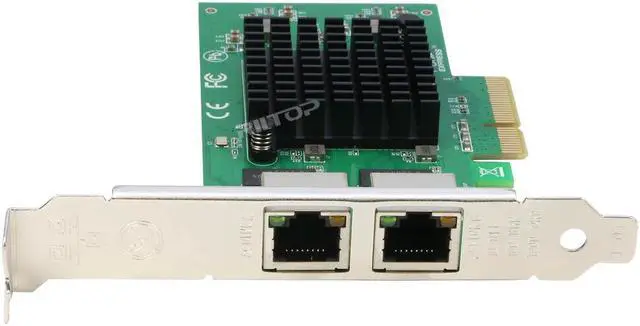 Alt view image 4 of 7 - Dual Port 2.5Gb Network Card Adapter with Intel I226 2500/1000/100Mbps PCI Express X4 Gigabit Ethernet NIC Card RJ45 LAN Controller for Windows 10/11 with Low Profile Bracket