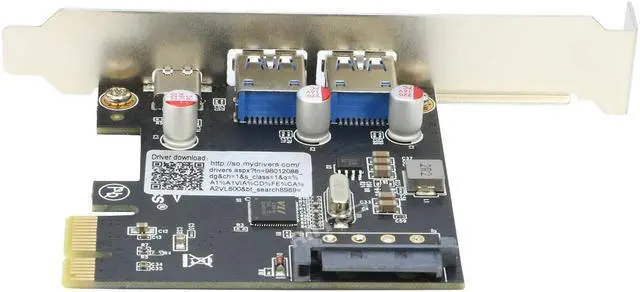 Alt view image 4 of 7 - PCIE to USB 3.0 Expansion Card, 2 USB Type-A and 1 USB Type-C Ports,PCIe to USB C Adapter Card with Low Profile Bracket, for Windows 10/11