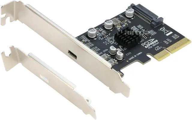 Main image of 20Gbps PCIe USB C Card - RIITOP USB 3.2 Gen 2x2 (20Gbps) USB-C SuperSpeed PCI Express 3.0 x4 Host Controller Card - USB Type-C PCIe Add-On Adapter Card - Expansion Card, For Windows & Linux