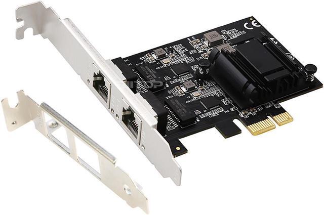 PCI-e Express 100M/1000M/2.5G NIC Network Card, Dual RJ-45