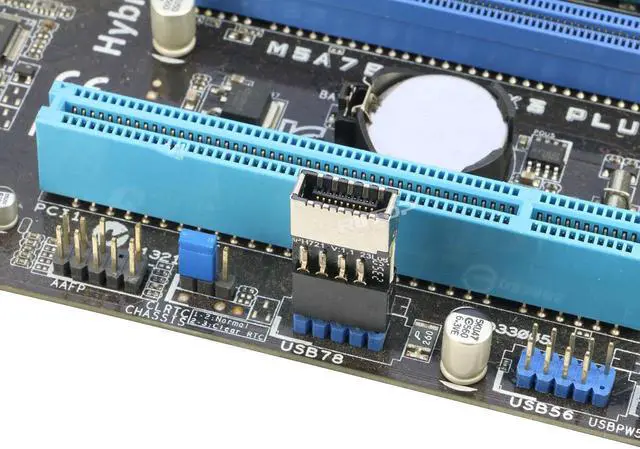 Alt view image 5 of 7 - RIITOP USB 2.0 to USB 3.2 Gen 1 Header Extension Adapter for Mainboard with Type E Key-A Female Front Panel Socket to 9 Pin Header Internal Conversion Adapter 2 Pack