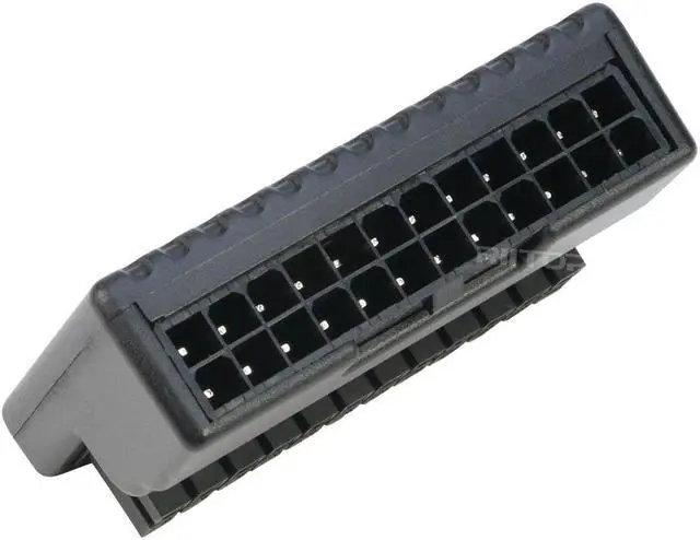 Alt view image 6 of 7 - ATX 24-pin 90 Degree Power Connector Adapter, Right Angled 24pin Female to Male Power Adapter for Desktop Computer Motherboard ATX PC Power Supply