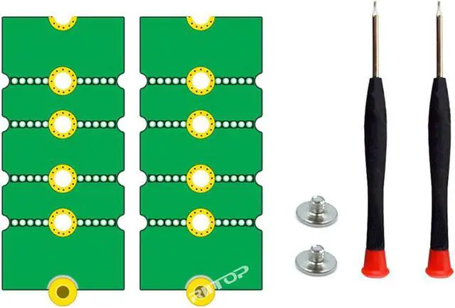 Main image of RIITOP NVMe NGFF M.2 2230 to 2242 Adapter, 2230 to 2280 Adapter, 2230 to 2260 Extender, Support 2240 to 2280, 2260 to 2280 M.2 Adapter Change to Long Size SSD