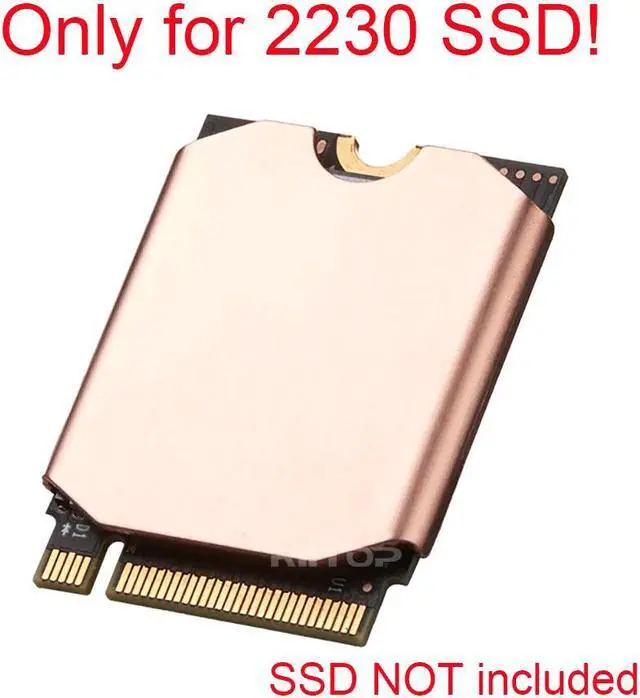 Alt view image 2 of 5 - SSD Heatsink Thermal Pad for Steam Deck: M.2 2230 NVME SSD Copper Heat Sink Cooling Thermal Pastes with Tools Screws
