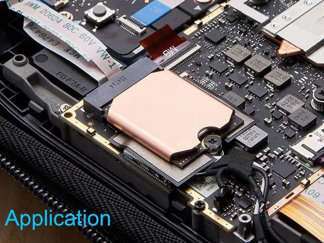 Alt view image 3 of 5 - SSD Heatsink Thermal Pad for Steam Deck: M.2 2230 NVME SSD Copper Heat Sink Cooling Thermal Pastes with Tools Screws